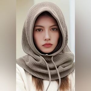 Coffee Colored Hood & Neck Slouch